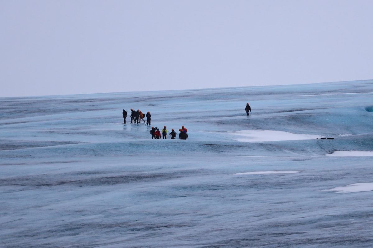 Randonnée sur un glacier en Islande