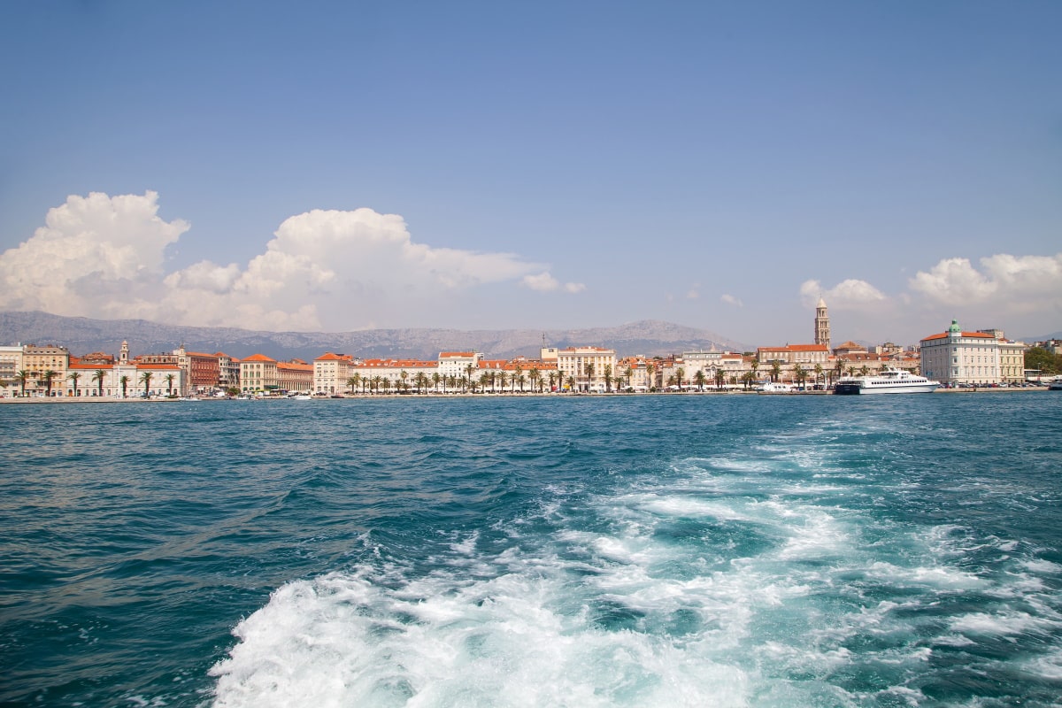 Split, vue depuis la mer