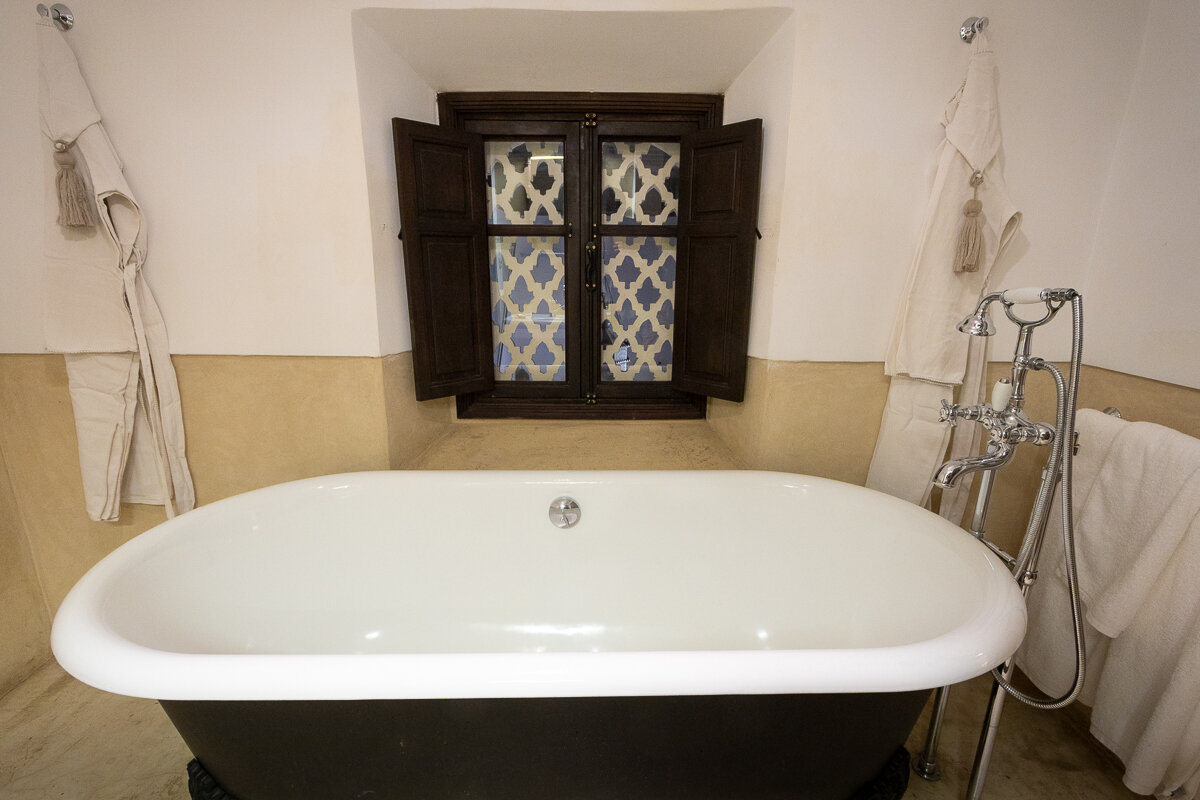 Salle de bain dans le riad 19 Ksour à Marrakech