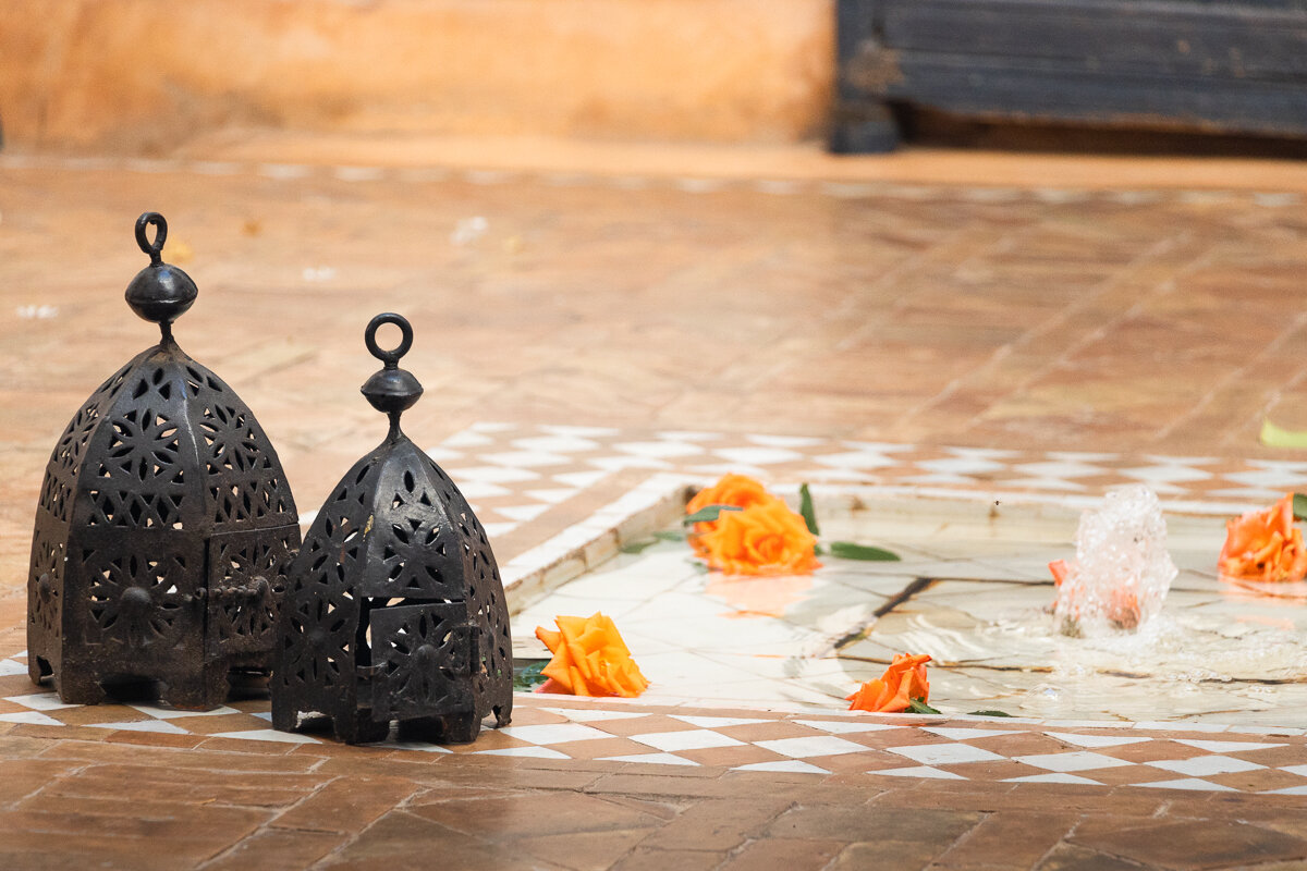 Décoration marocaine dans un patio