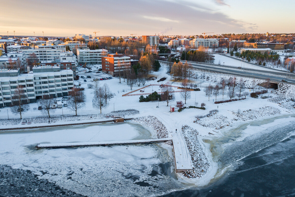 Vue sur le centre de Rovaniemi