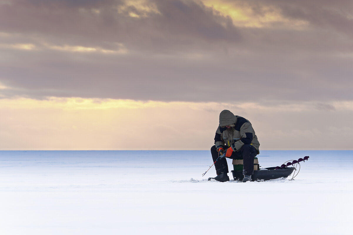Pêche sur la glace à Rovaniemi