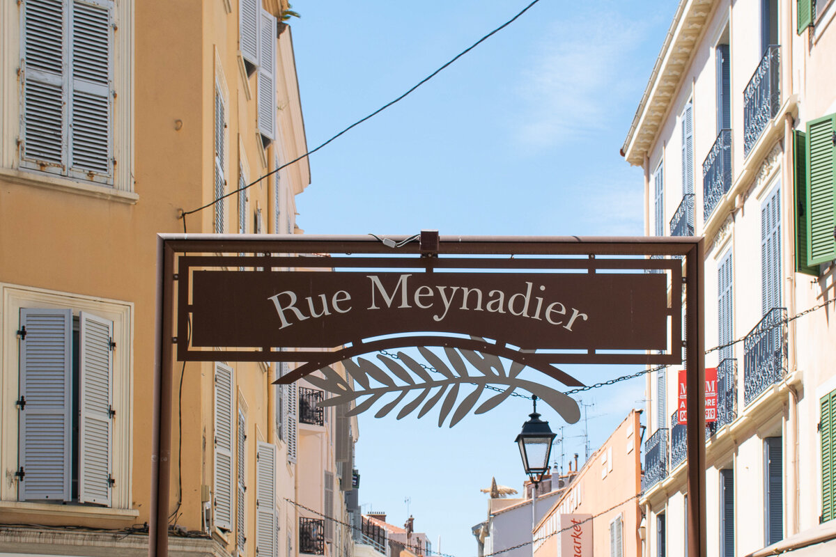 Rue Meynadier à Cannes