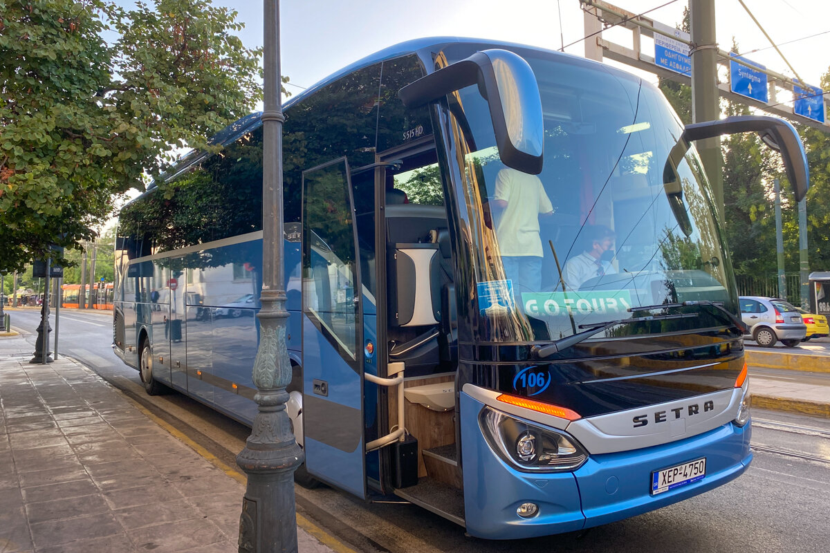 Bus de l'excursion à Delphes depuis Athènes