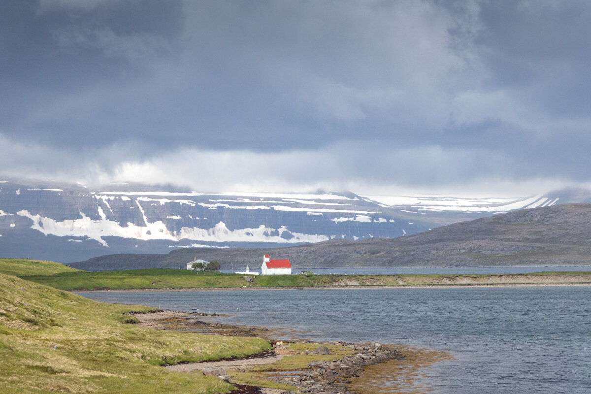 Paysage dans les fjords de l'ouest