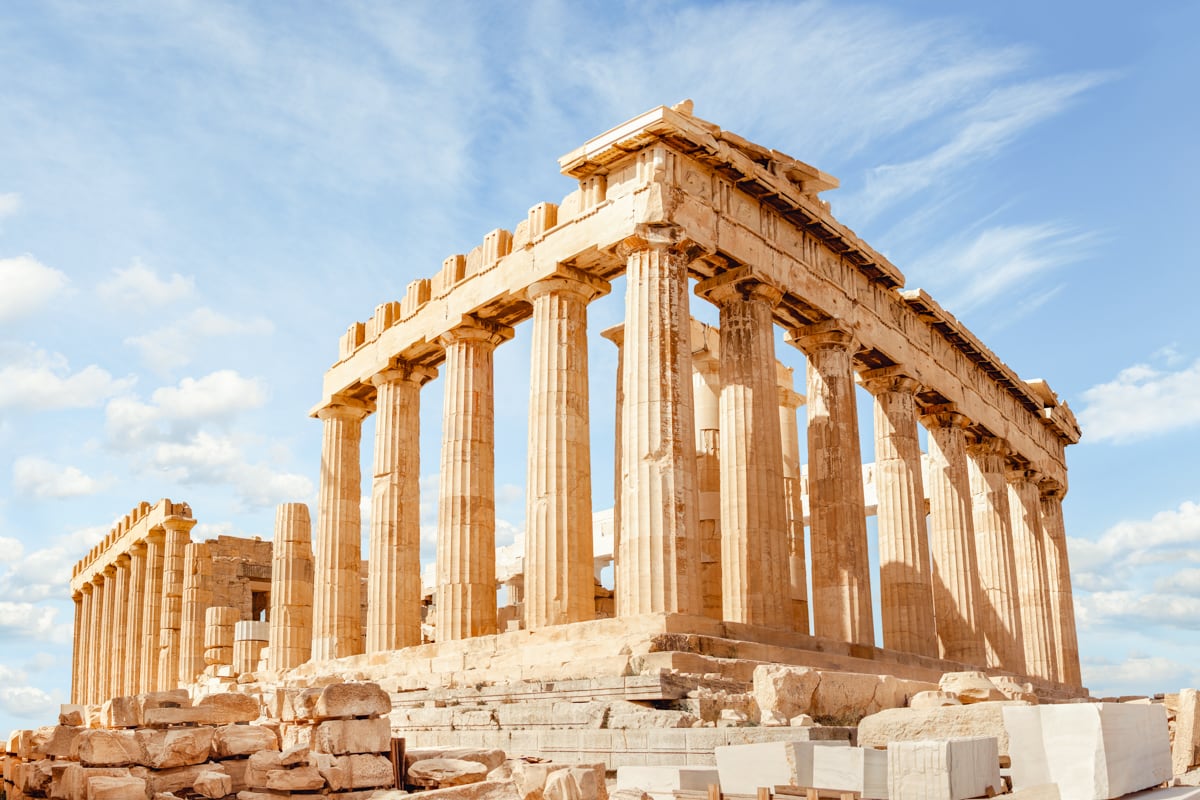 Parthéon sur l'Acropole d'Athènes
