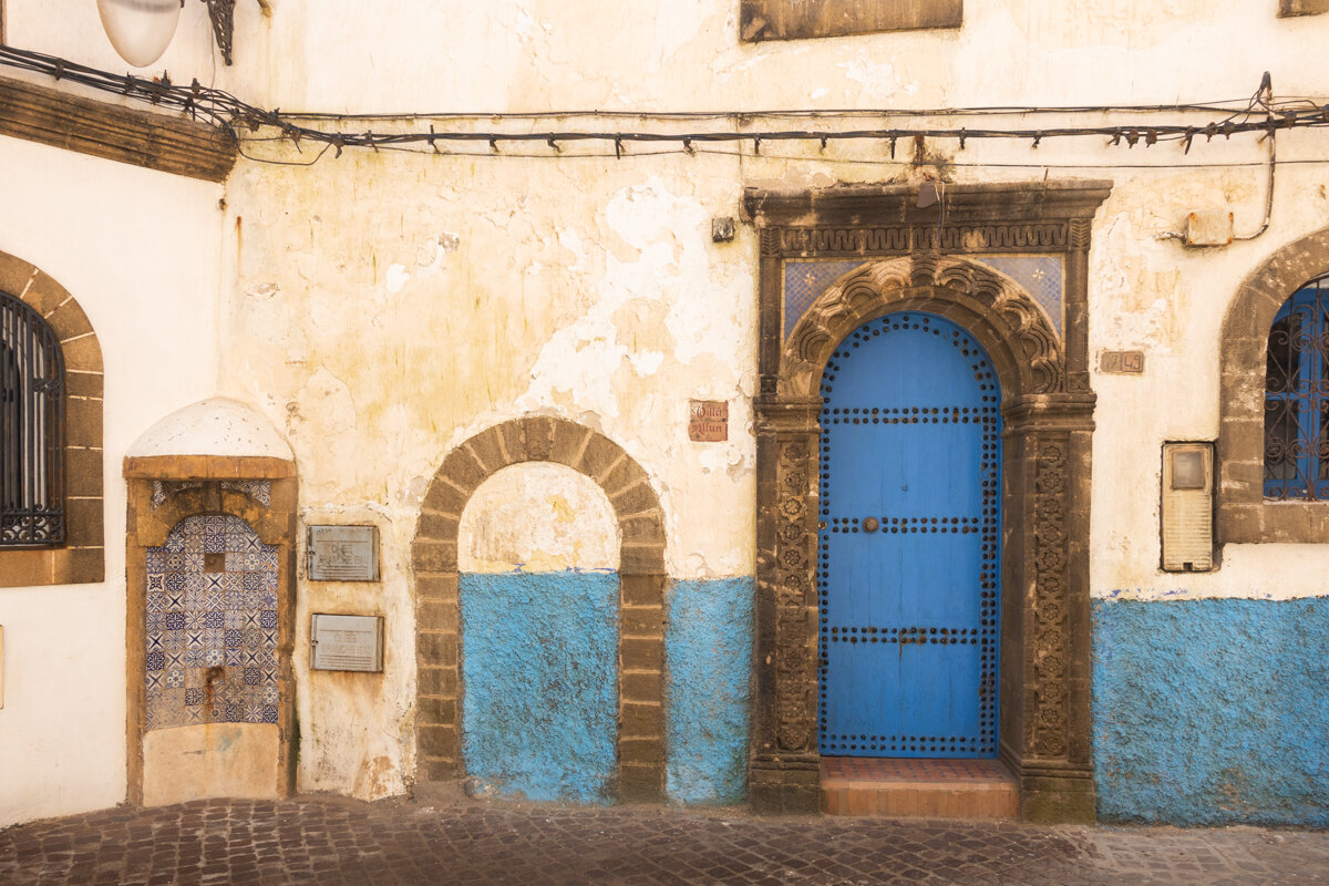 Porte bleue dans Essaouira
