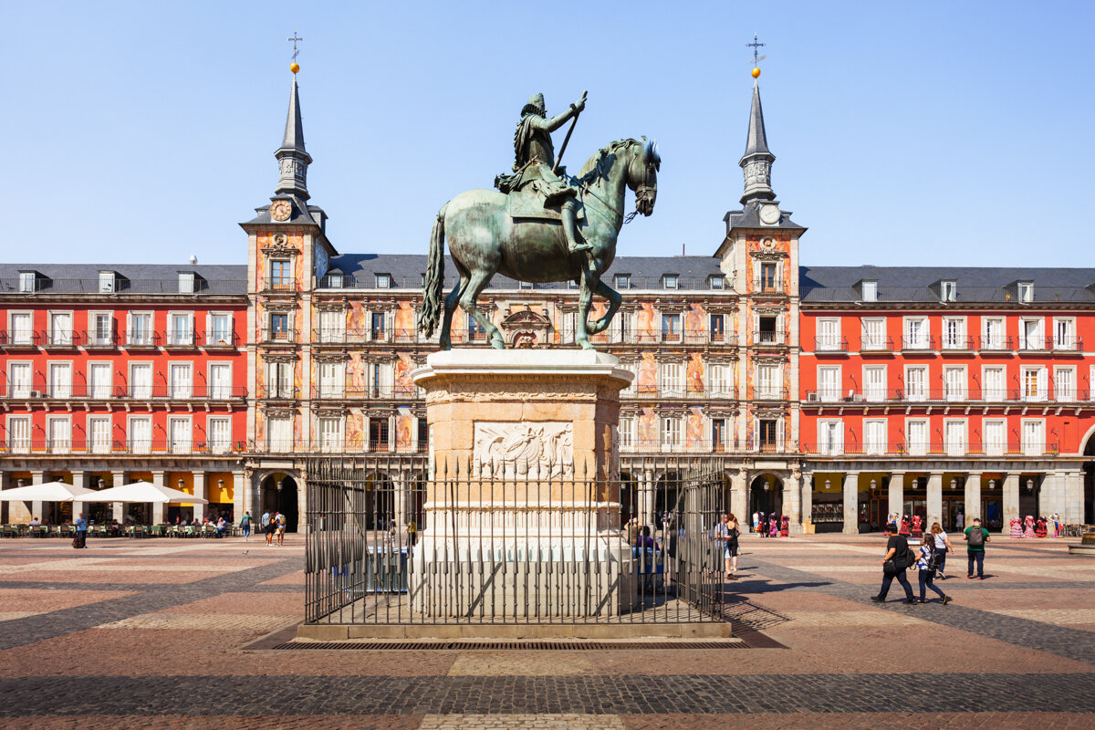 Place Mayor à Madrid en Espagne