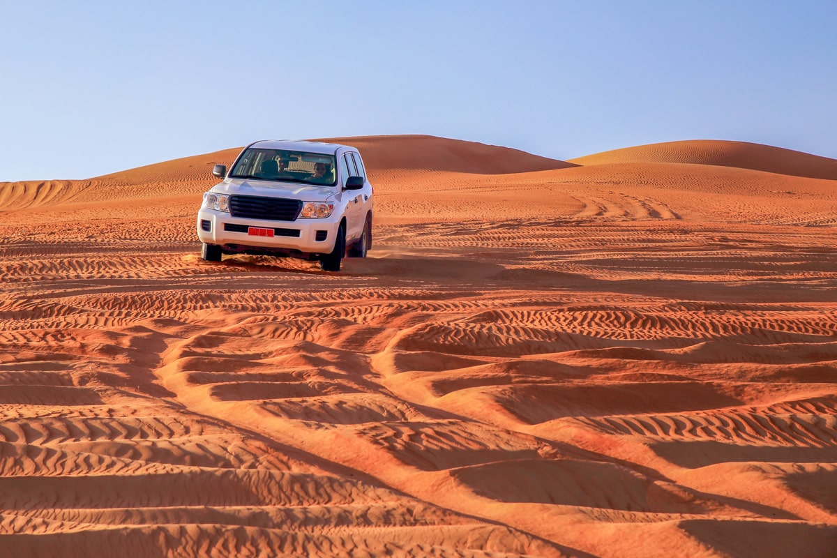 4x4 dans le désert à Oman