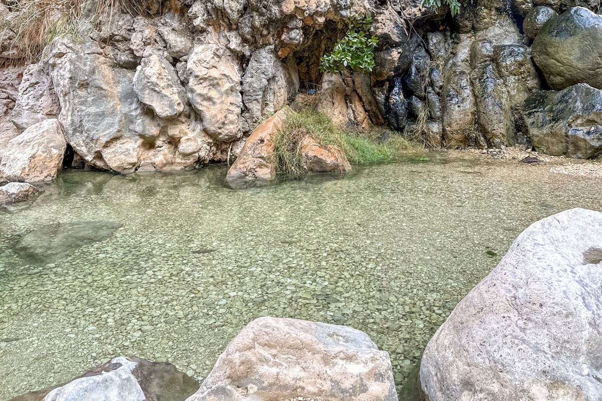 Point d'eau, Wadi Shab