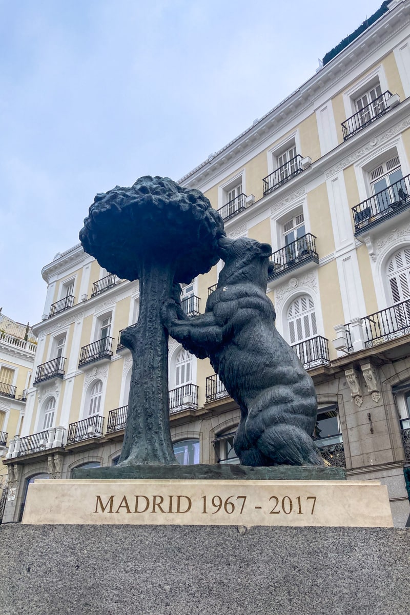Statue ours à Puerta Del Sol