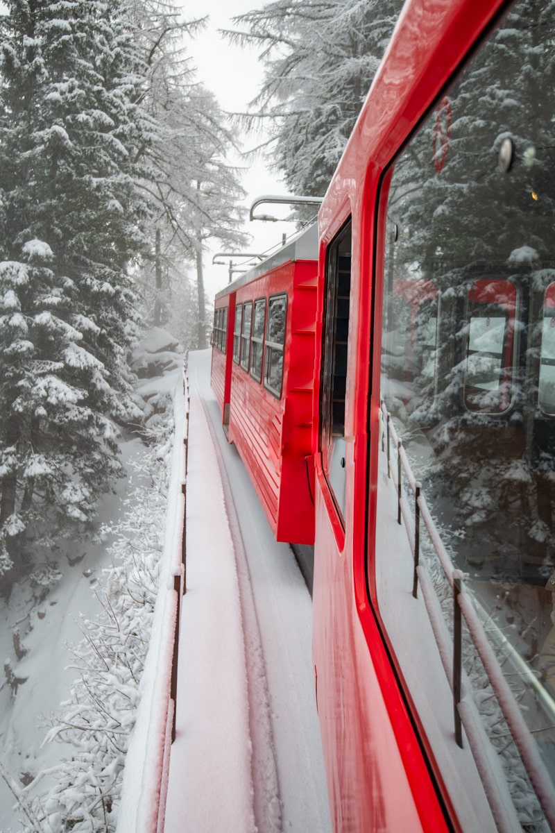 Train rouge du Mont Blanc