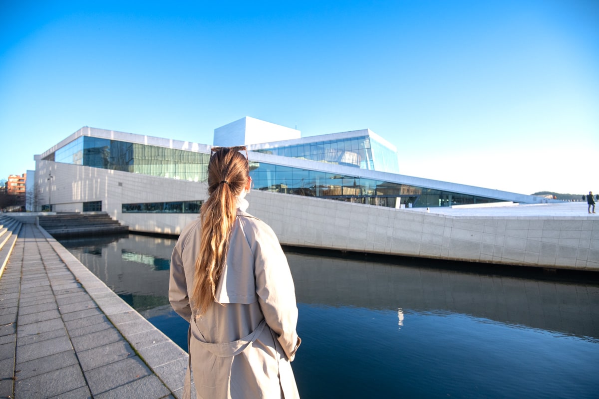 Opéra d'oslo avec Agathe Norvège