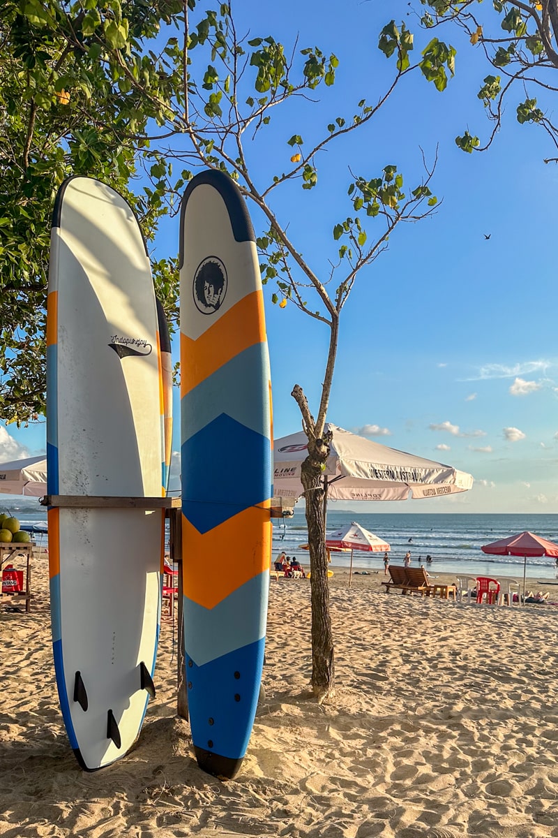 Planches de Surf, Bali