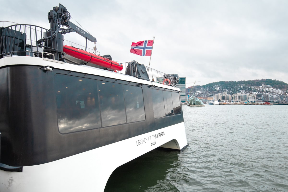 vue bateau à oslo Norvège