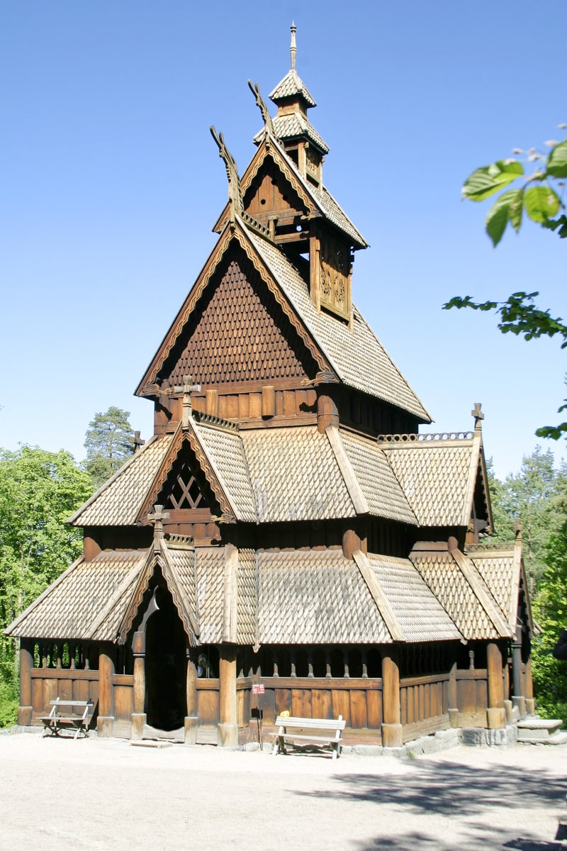 Église musée folklorique à Oslo en Norvège