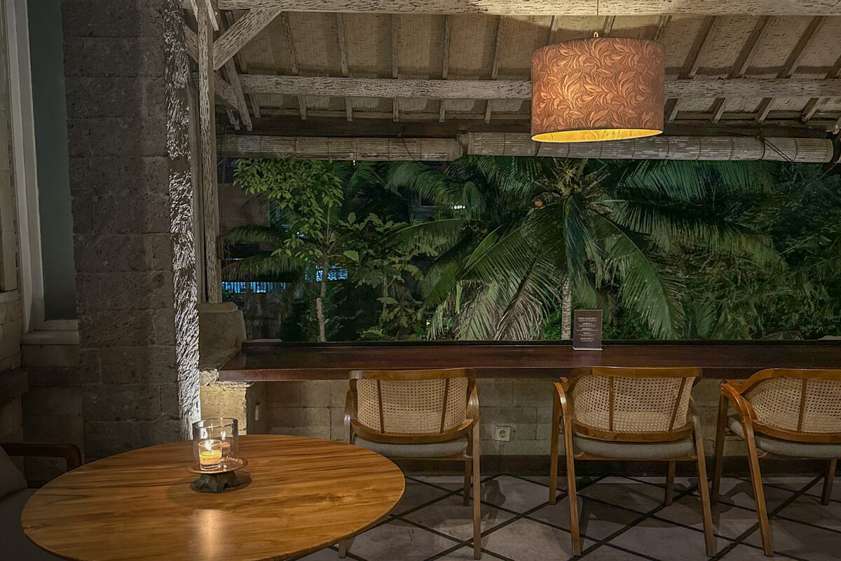 Intérieur du restaurant Arcadia à Bali