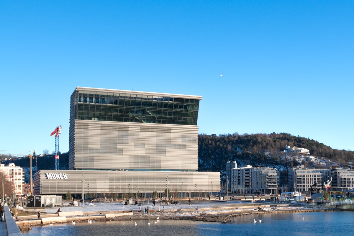 vue musée Munch à oslo en Norvège