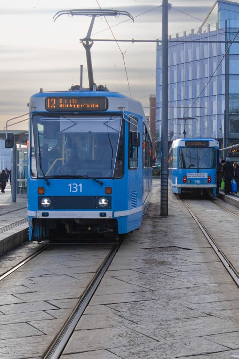 Tramway à Oslo en Norvège