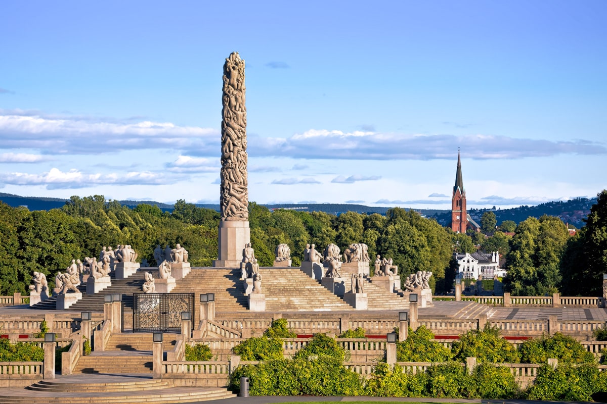 statue du parc froger à oslo en norvège