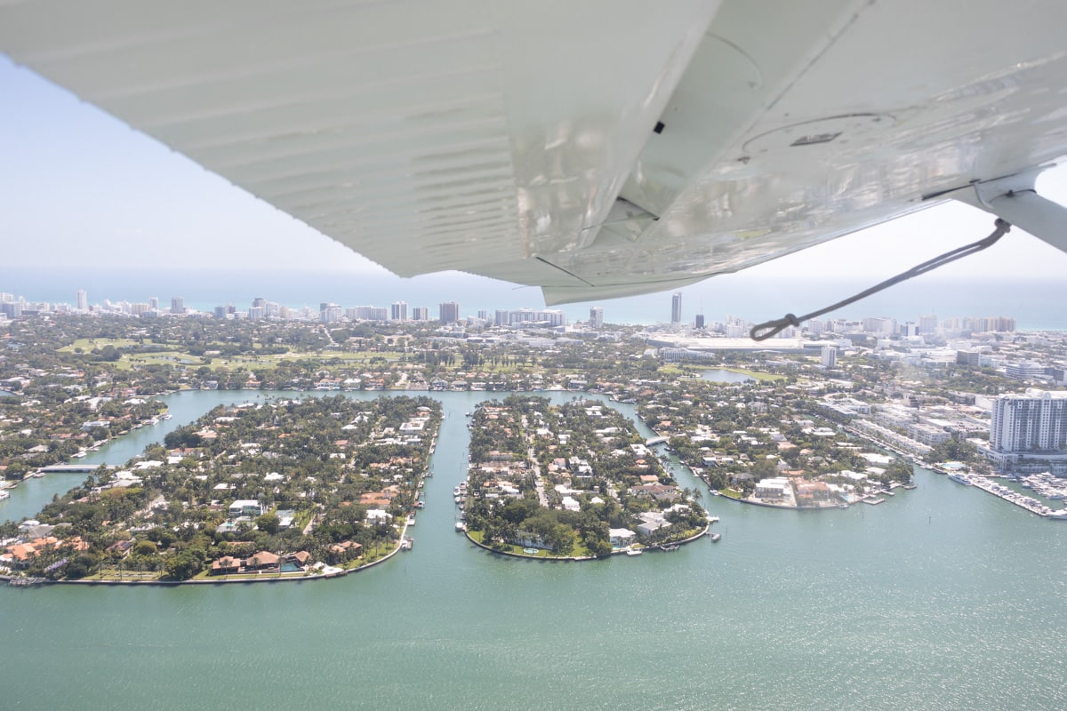 Vue de quartier de la ville de Miami