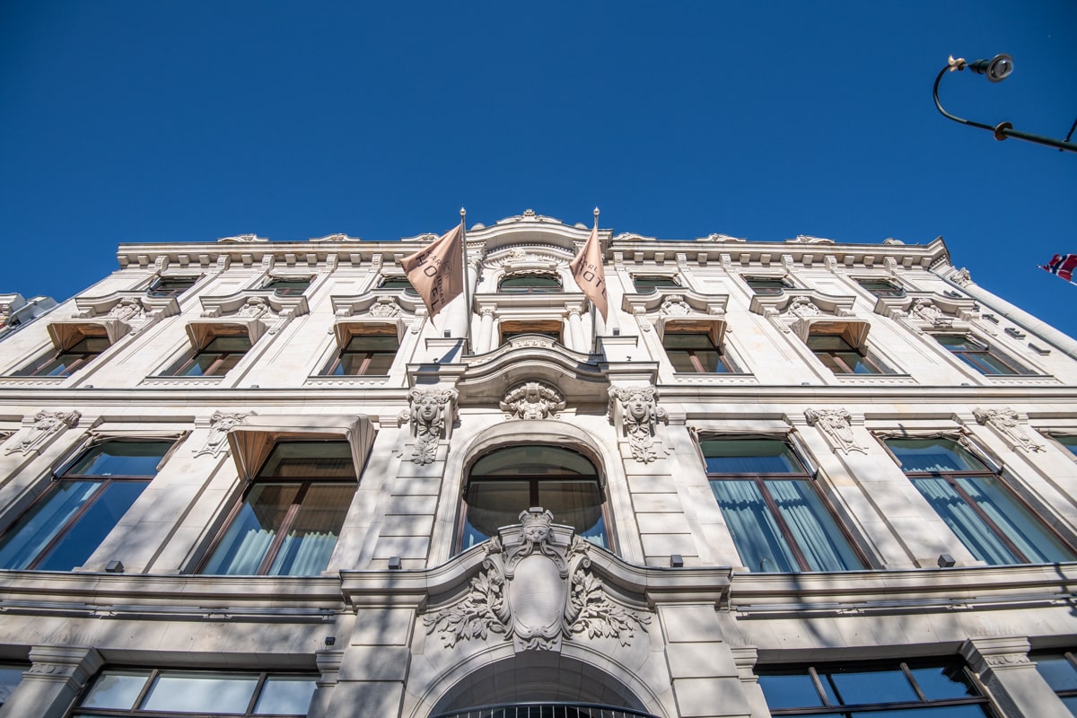 Façade du Karl Johan Hotel à Oslo