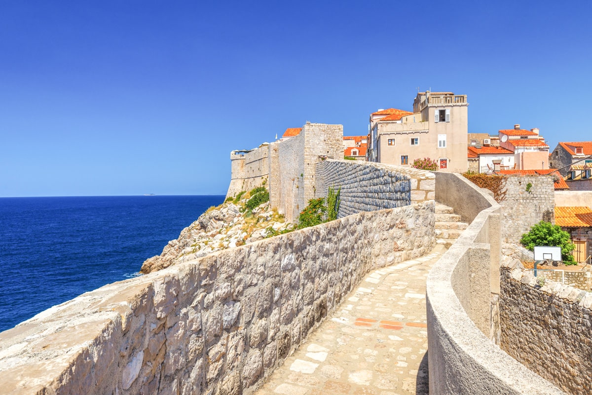 Remparts à Dubrovnik en Croatie