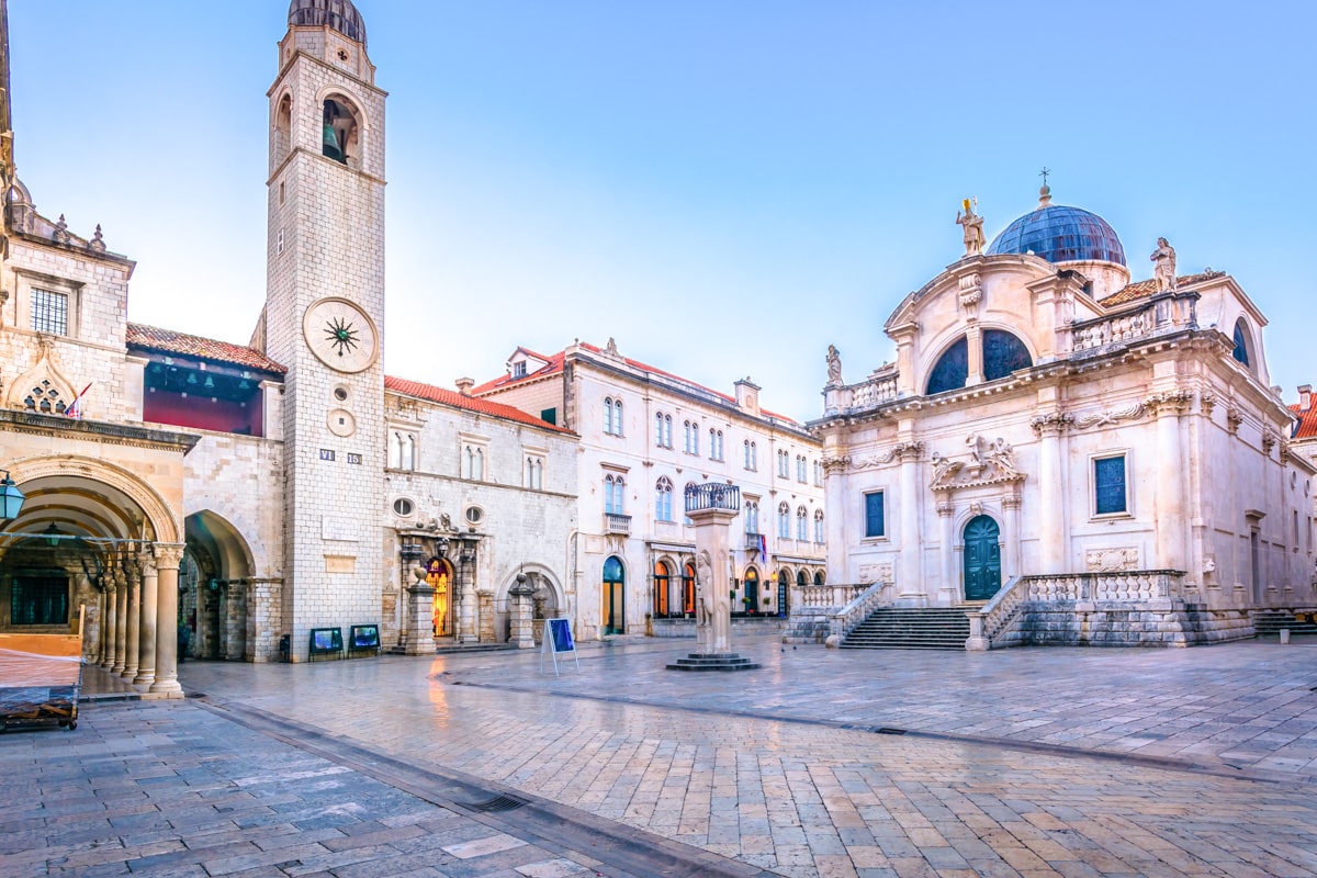 Place de Dubrovnik en Croatie