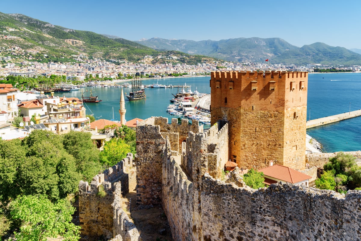 Vue sur Antalya en Turquie