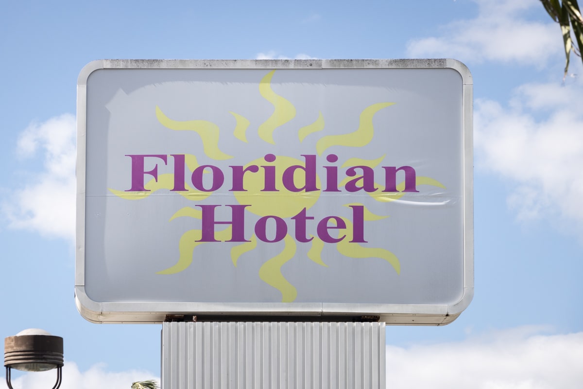 Panneau Floridian hotel à Homestead