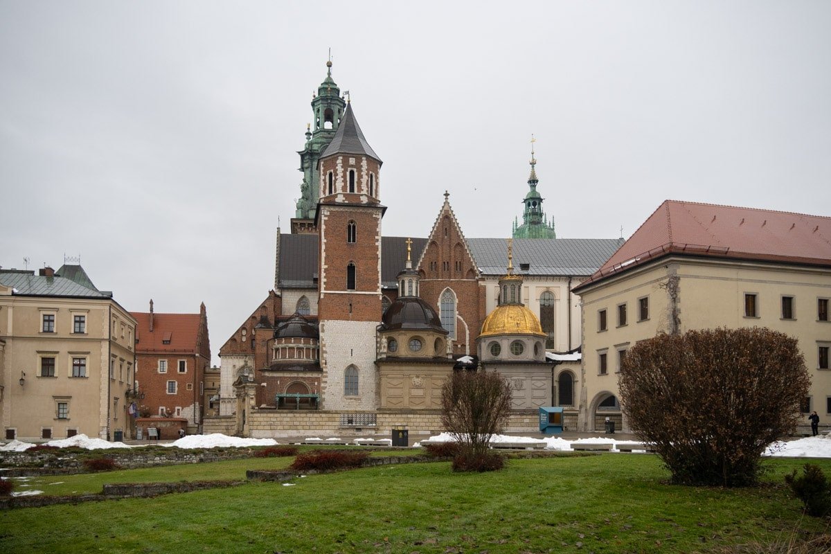 Vue extérieur du Château de Wawel et sa cathédrale