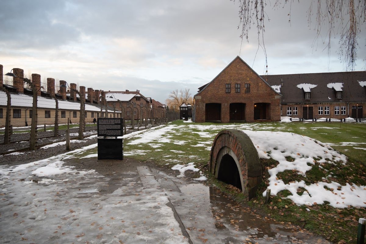 Bâtiment d'accueil des déportés lors de leur arrivée