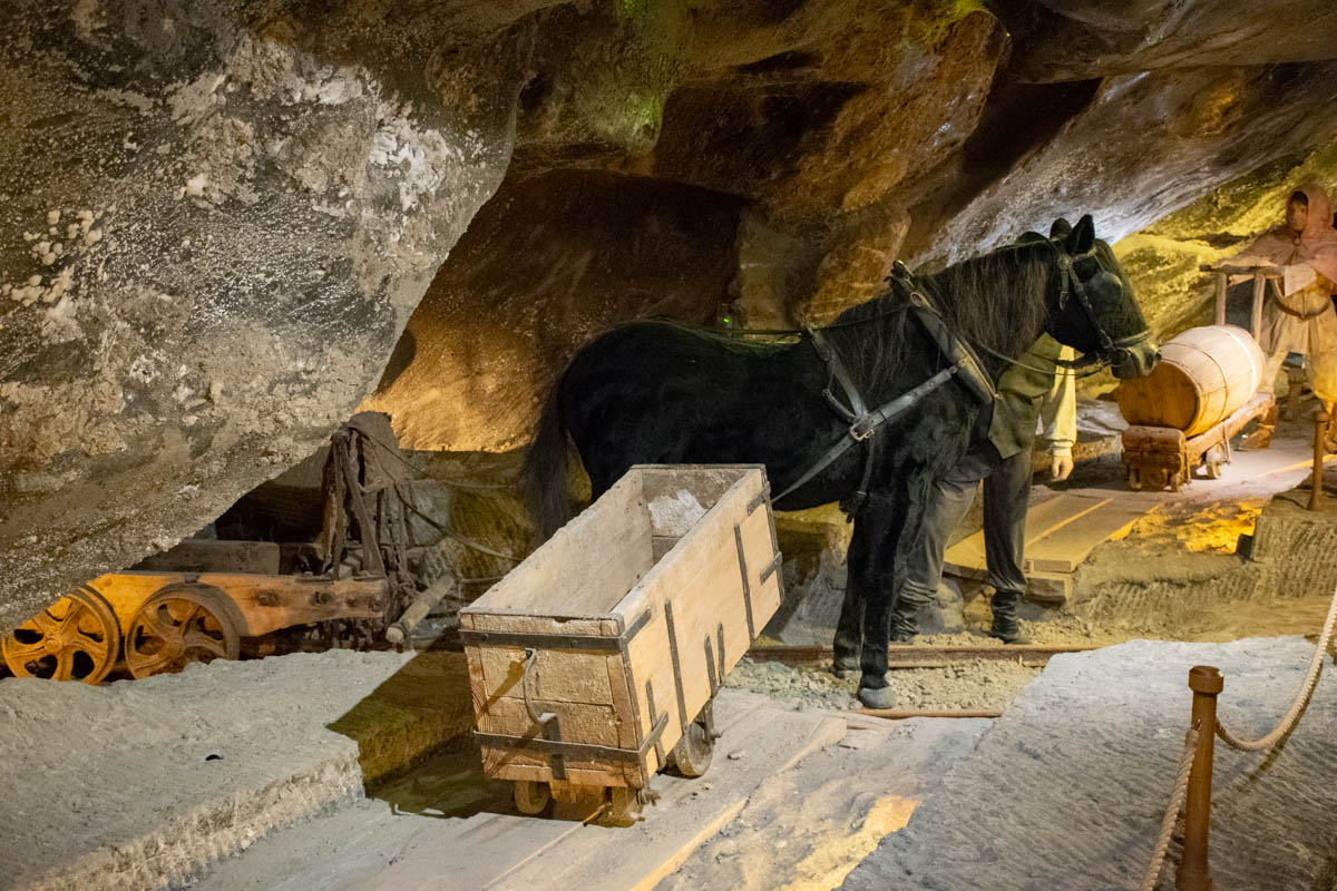 Reconstitution des outils miniers à Wieliczka
