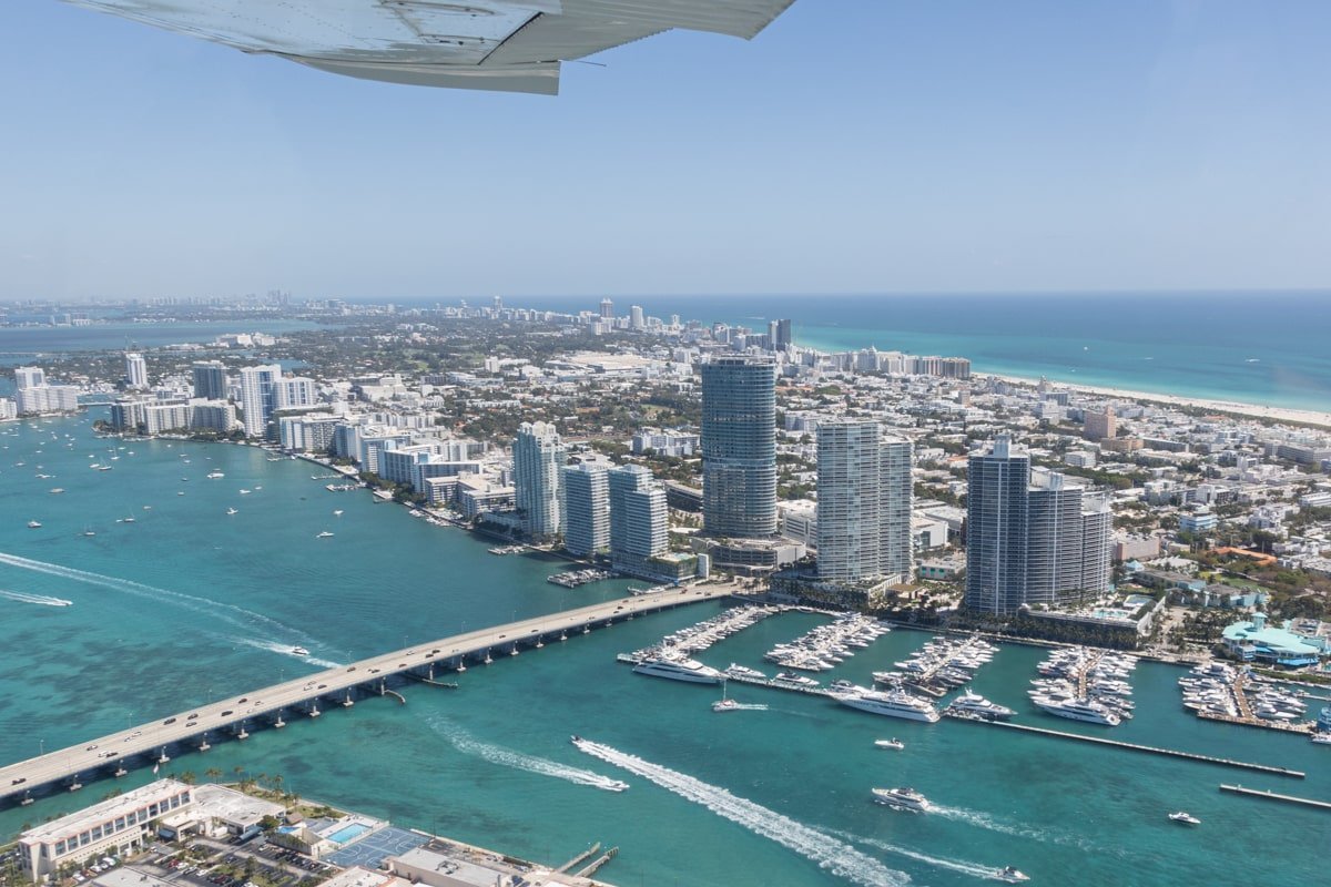 Miami River vue du ciel