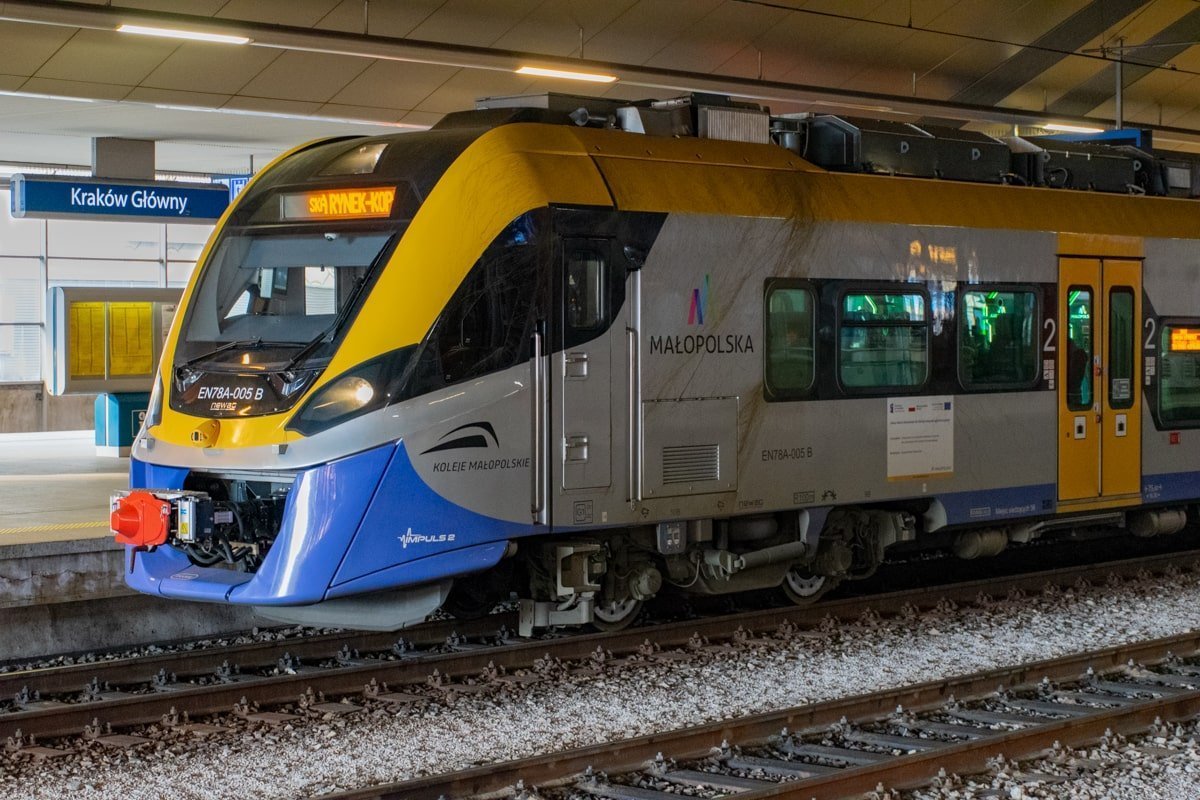 Train gare de Cracovie
