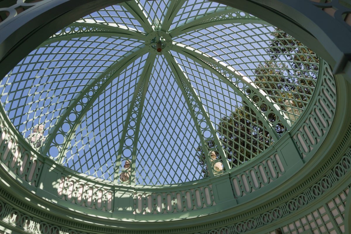 Dôme de verre dans la villa Vizcaya