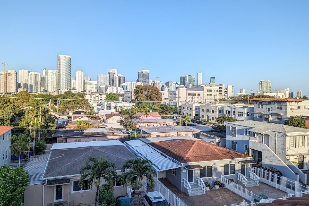 Vue sur Little Havana depuis un rooftop