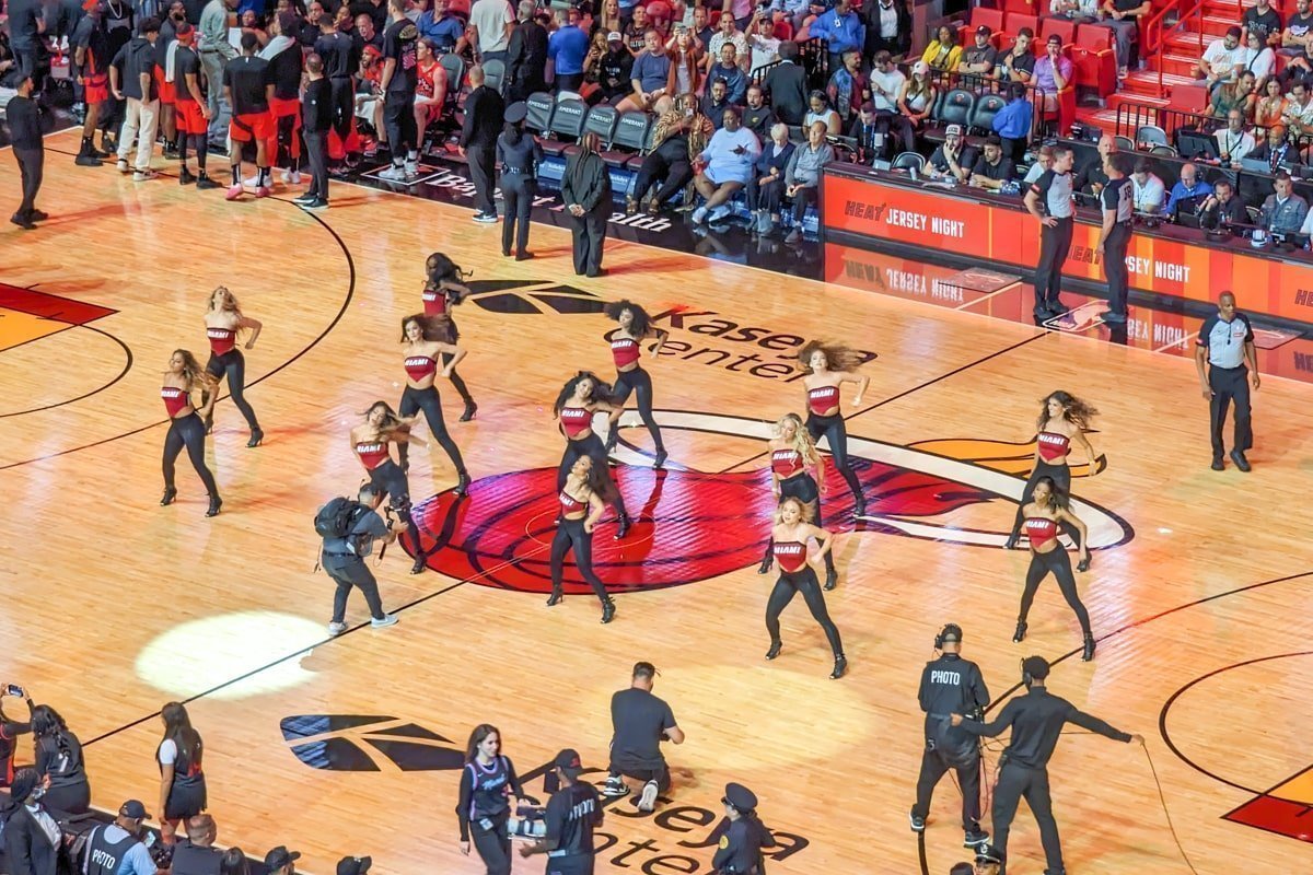 Chorégraphie de pompom girls