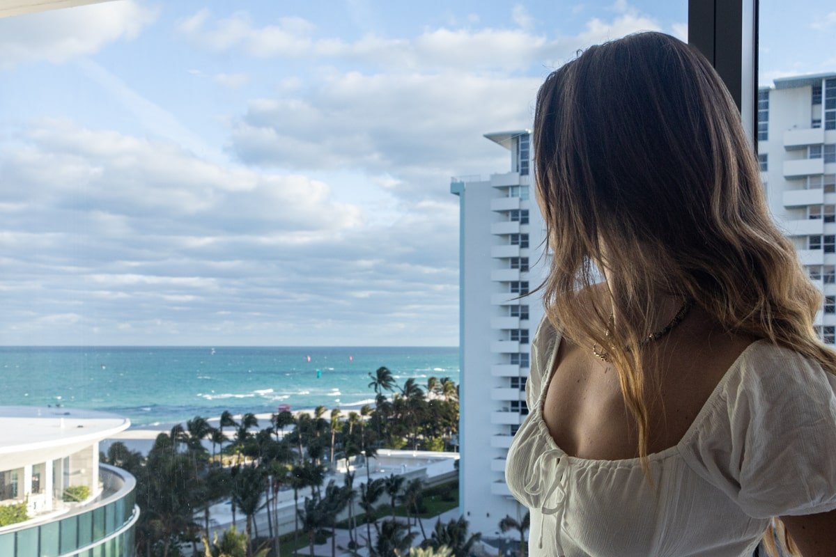Vue depuis l'hôtel Edition à Miami
