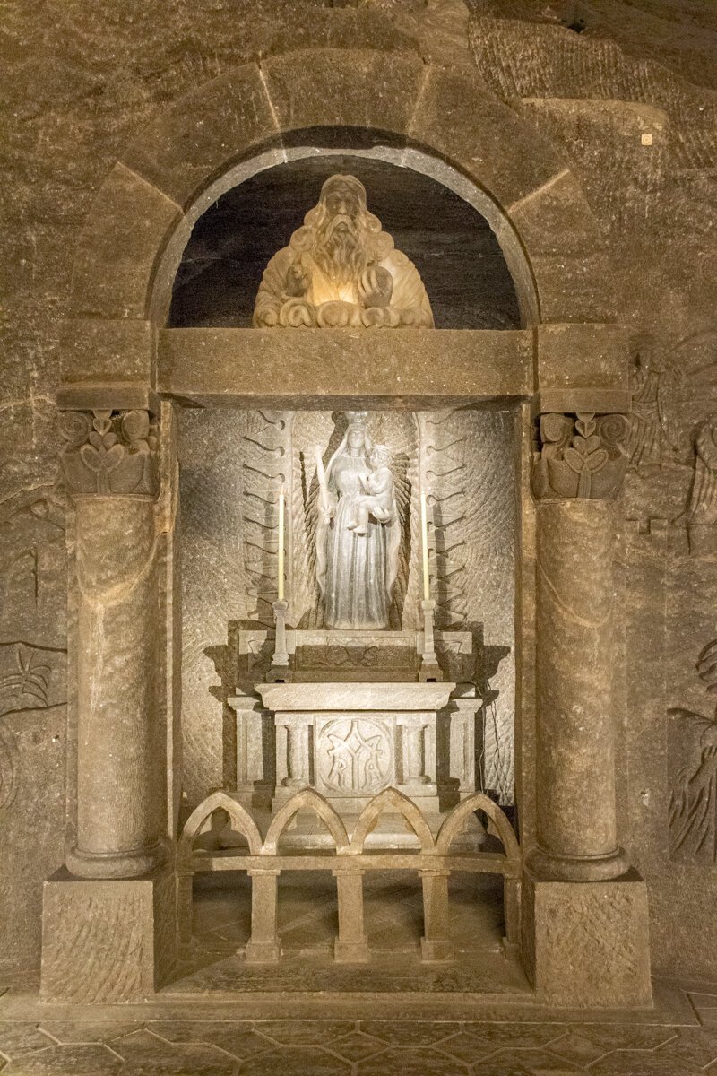 Chapelle dans la mine de sel de Cracovie