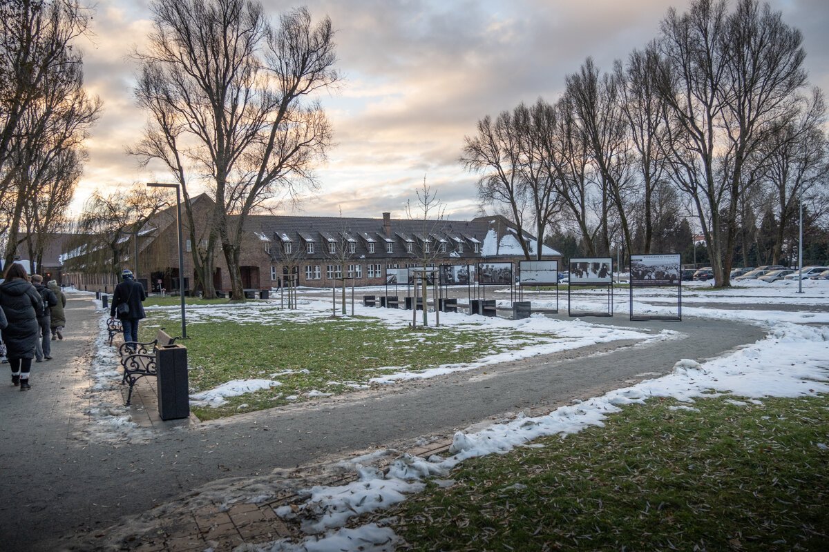 Entrée sur le site d'Auschwitz