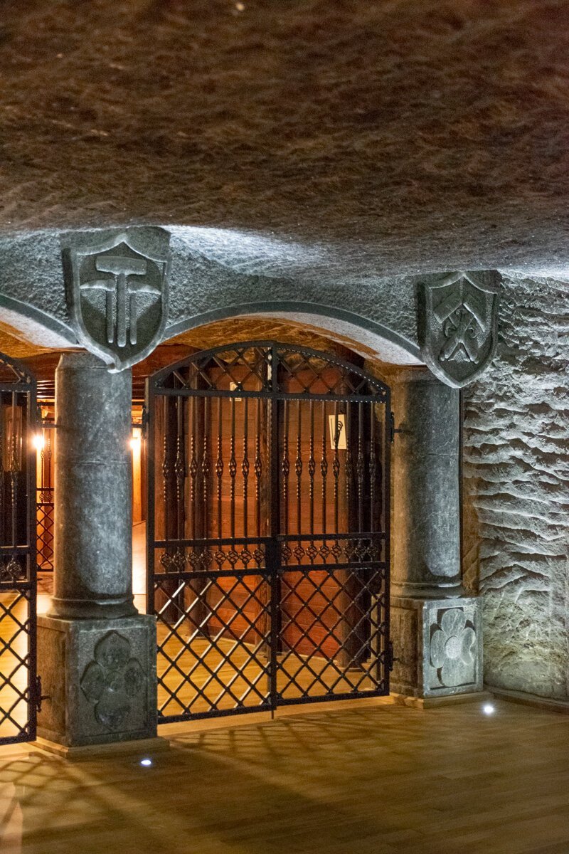 Grille à l'intérieur de la mine de Wieliczka