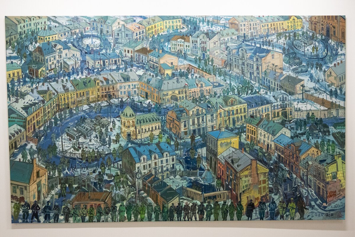 Peinture d'une ville