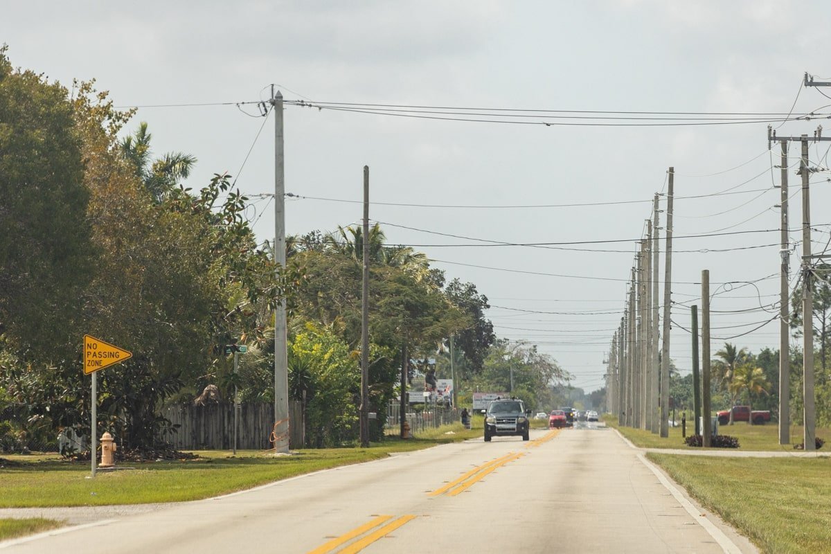 Route d'accès à Homestead