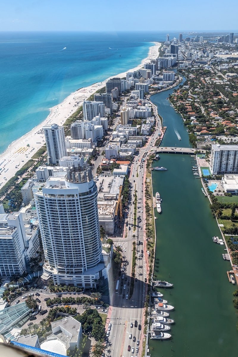 South Beach vu du ciel