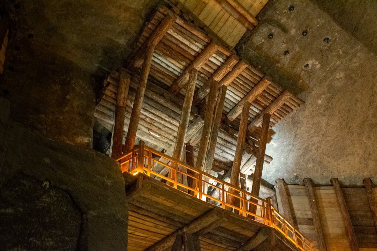Structure dans la mine de Wielickza