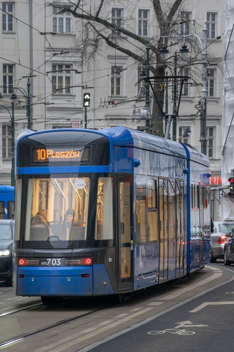 Tramway à Cracovie