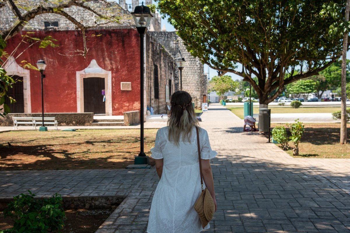 Promenade dans les rues de Valladolid au Mexique