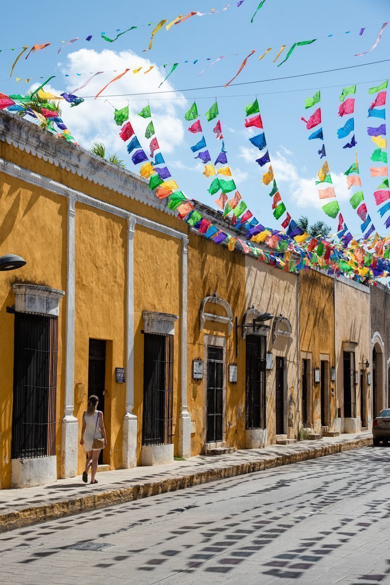 Rues festives d'Izamal, Mexique