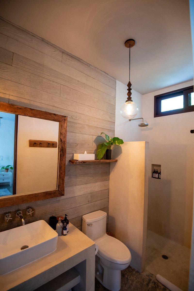 Salle de bain de l'hôtel Tula